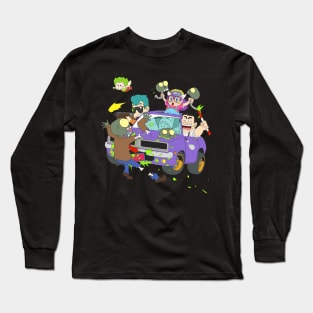 Doctor Slump zombie car rampage Long Sleeve T-Shirt